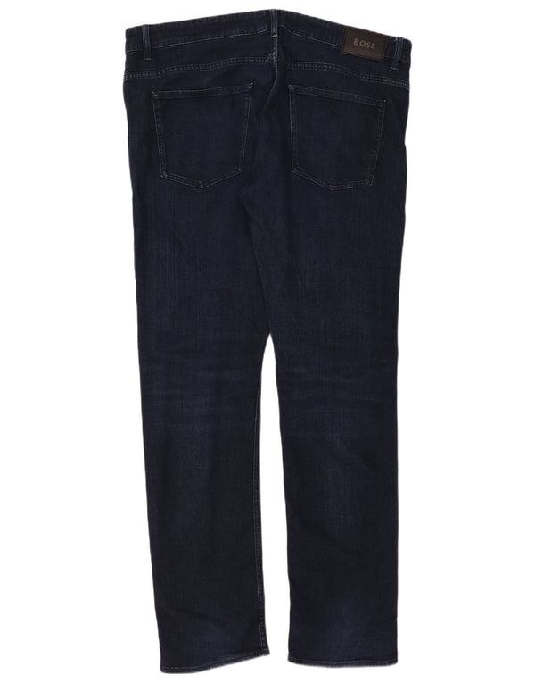Blugi slim pentru bărbați Hugo Boss W38 L34 bumbac bleumarin