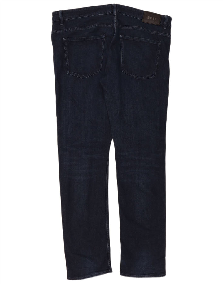 Blugi slim pentru bărbați Hugo Boss W38 L34 bumbac bleumarin