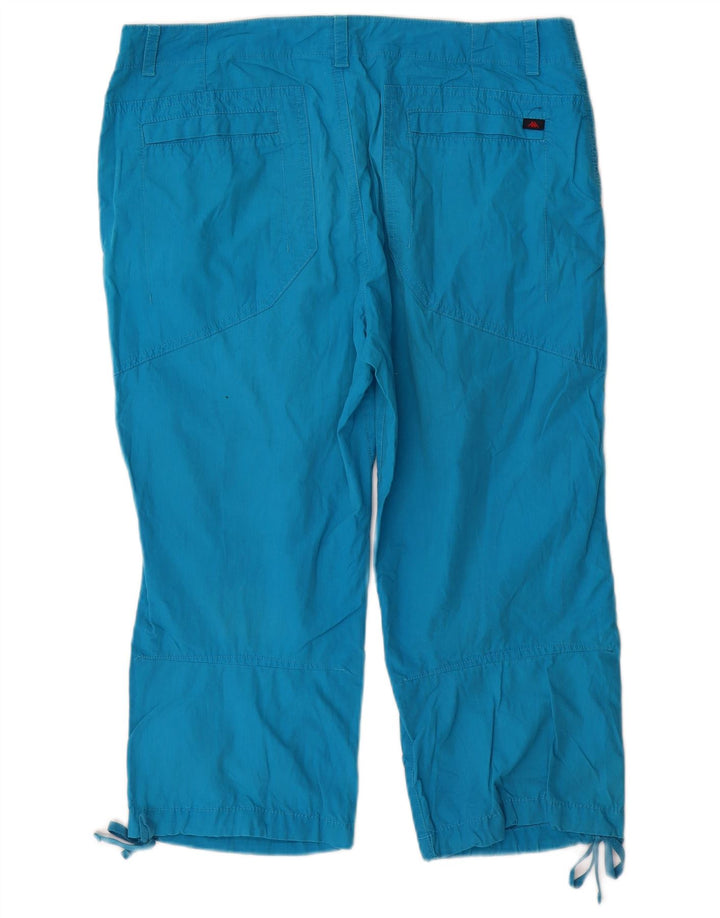 Pantaloni capri drepti pentru femei KAPPA, cu potrivire perfectă, IT 48 XL W34 L20 Albastru