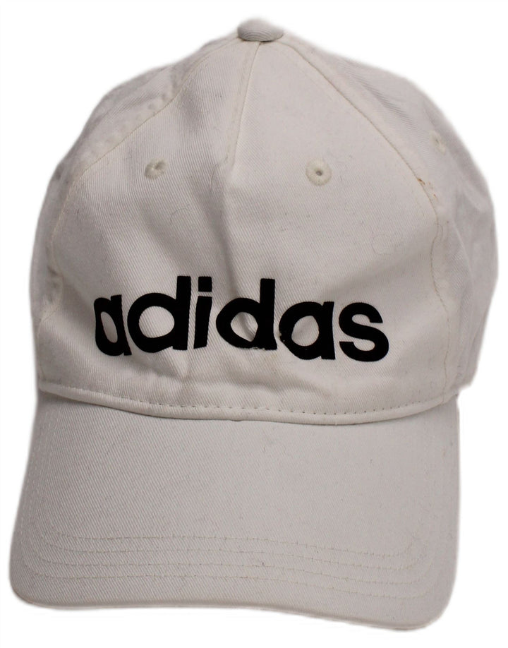 Şapcă de baseball cu grafică Adidas pentru bărbaţi, mărime, bumbac alb