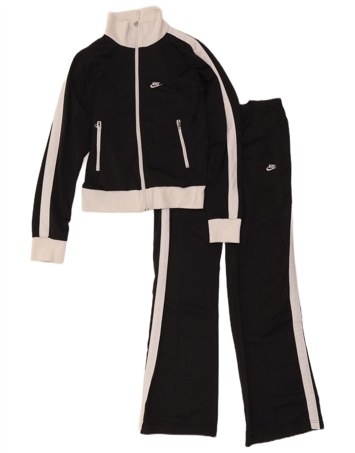 Trening complet Nike pentru femei UK 8/10, mic, negru, poliester color bloc