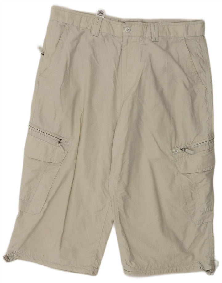 Bermude pentru bărbați Marks & Spencer Cargo W36 Large Beige Bumbac