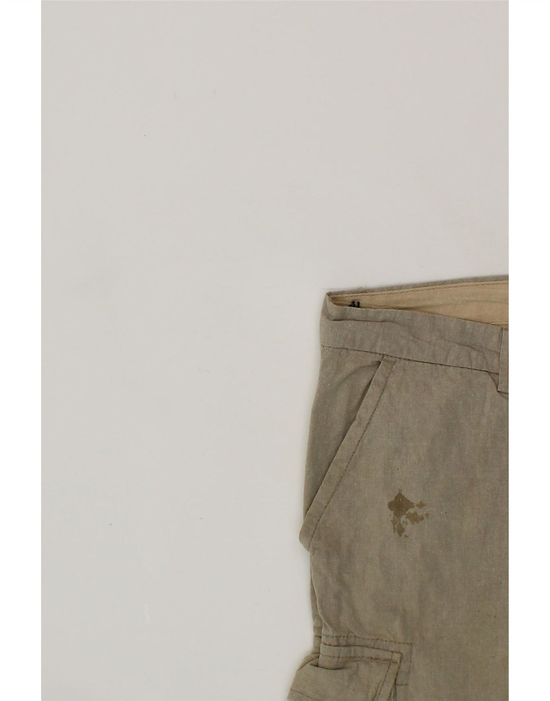 VINTAGE Mens Cargo Shorts W38 XL Beige Vintage Vintage and Second-Hand Vintage from Messina Hembry 