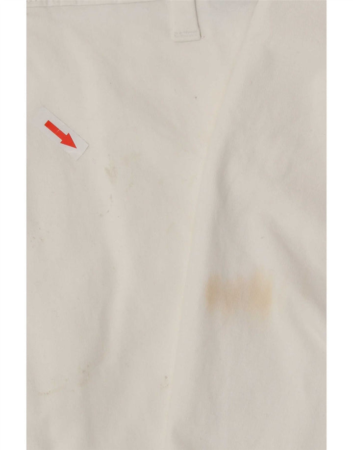 Pantaloni scurți chino pentru bărbați Marks & Spencer W34, mari, alb, bumbac