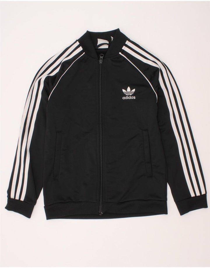 Jachetă de trening pentru băieți Adidas 9-10 ani poliester negru