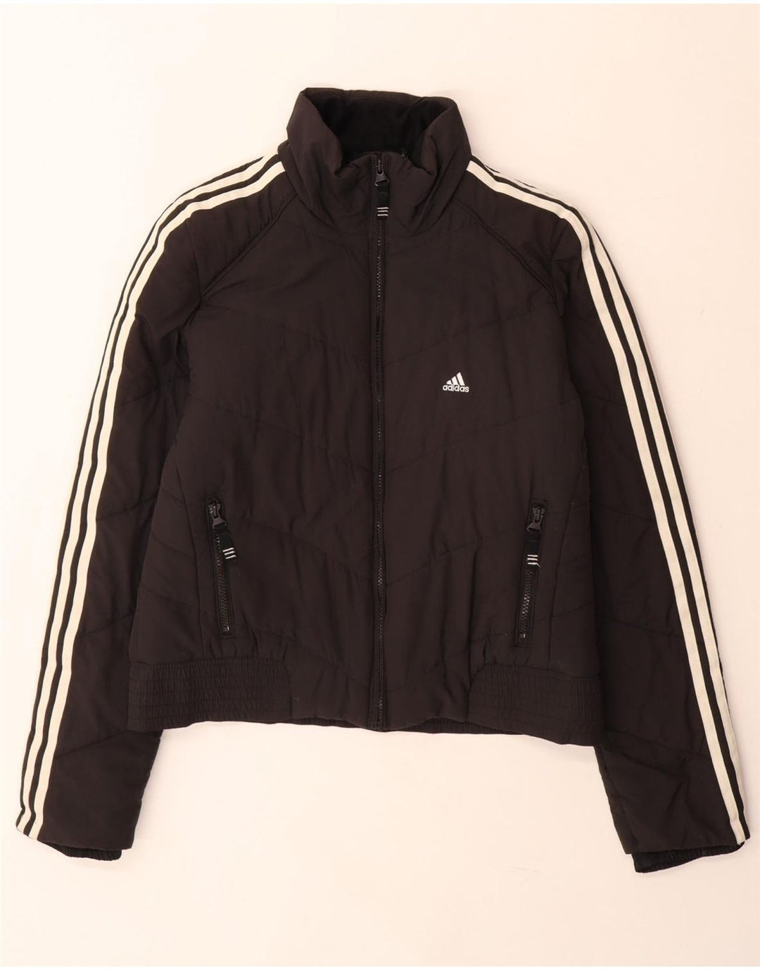 Jachetă căptușită pentru femei Adidas Clima 365 UK 16 Poliester negru mare