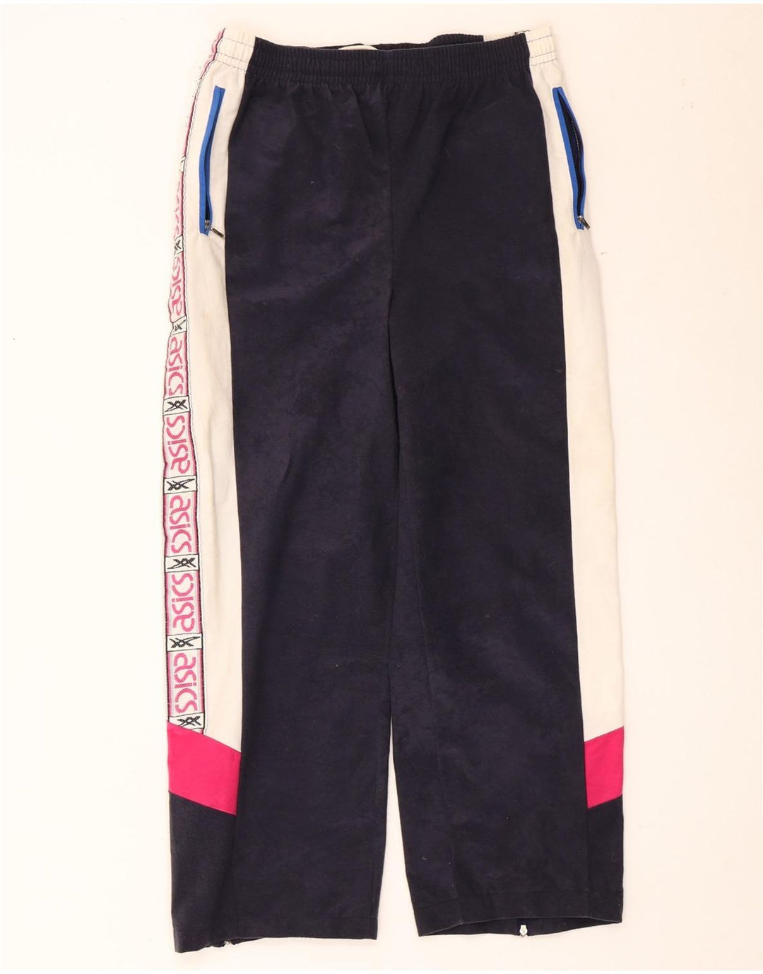 Pantaloni de trening grafic Asics pentru bărbați, medii bleumarin, color block