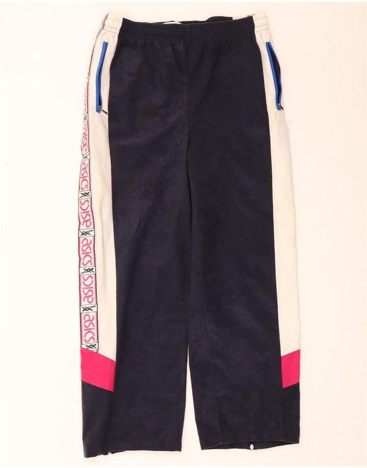 Pantaloni de trening grafic Asics pentru bărbați, medii bleumarin, color block
