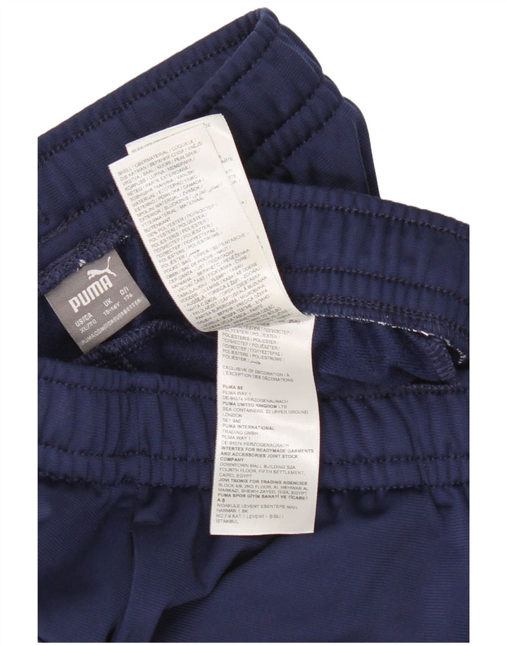 Pantaloni de trening Puma pentru băieți 15-16 ani poliester bleumarin