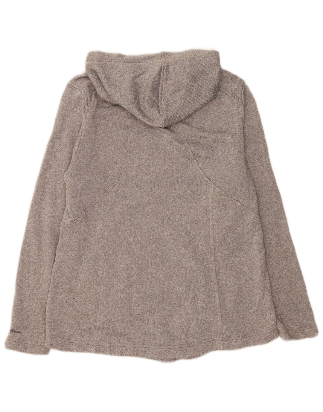 Eddie Bauer Pulover cu capota cu fermoar pentru femei UK 18 XL Poliester gri