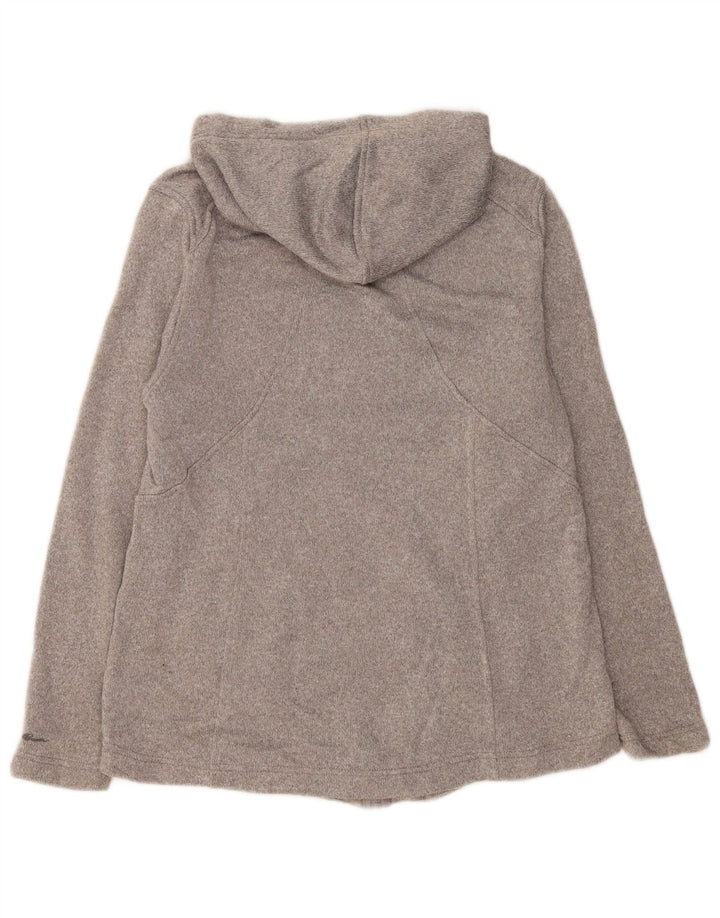 Eddie Bauer Pulover cu capota cu fermoar pentru femei UK 18 XL Poliester gri