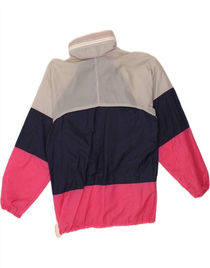 VINTAGE Womens Pullover Hooded Rain Jacket UK 10 Small Multicoloured Vintage Vintage and Second-Hand Vintage from Messina Hembry 