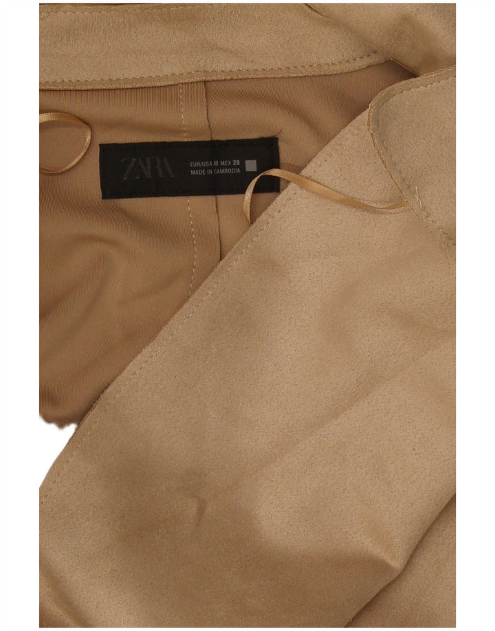Trenci pentru femei Zara UK 14 Medium Bej Poliester
