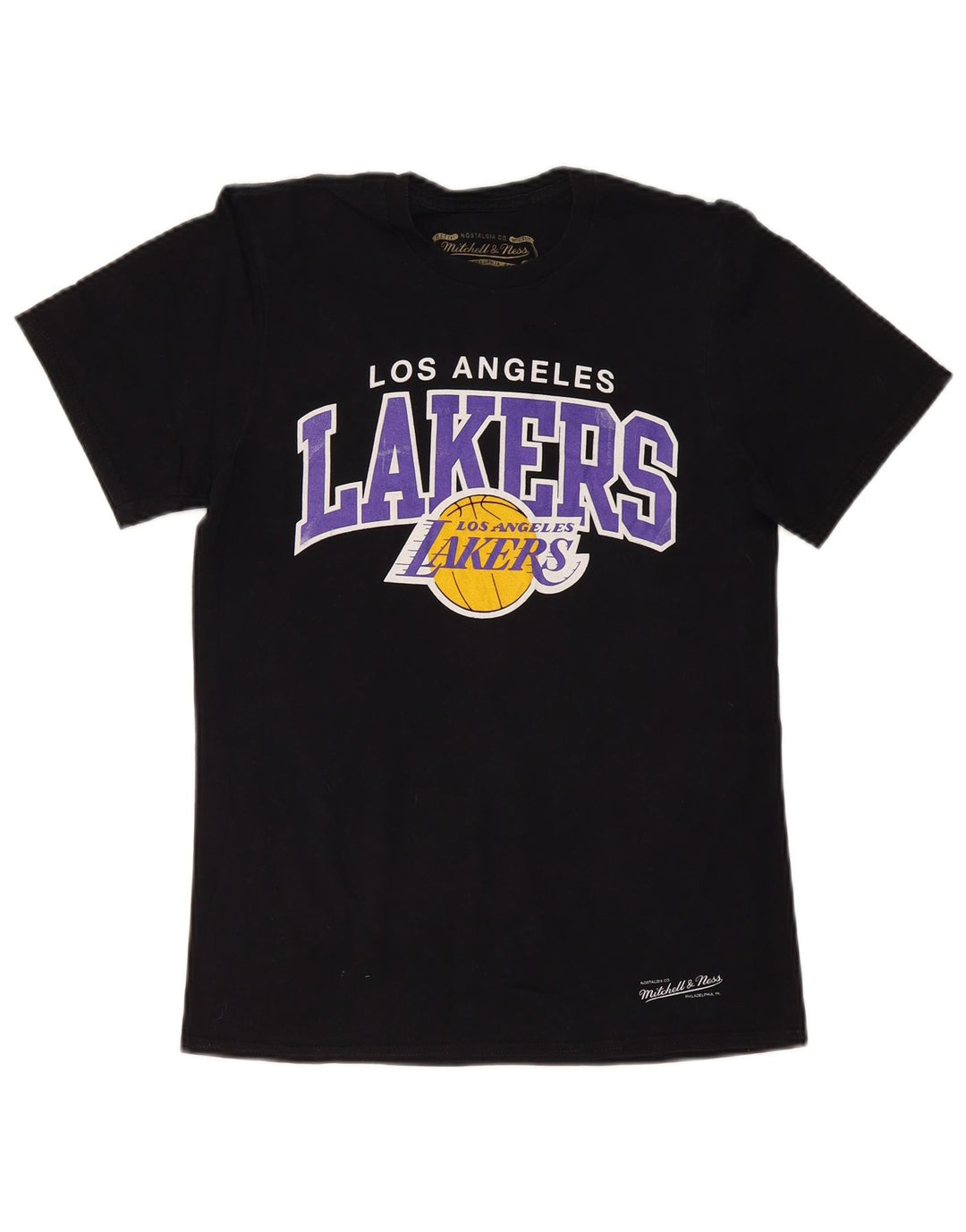 Tricou grafic MITCHELL & NESS pentru bărbați Los Angeles Lakers Top mic negru