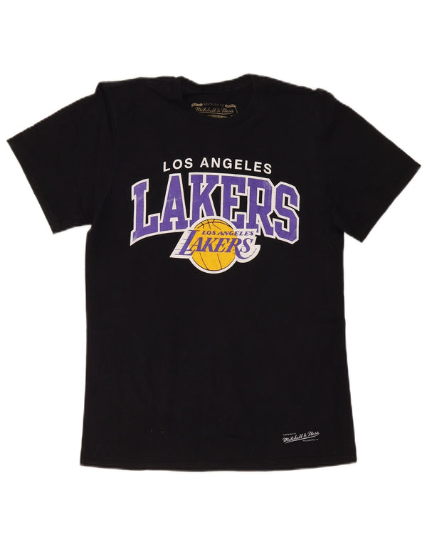 Tricou grafic MITCHELL & NESS pentru bărbați Los Angeles Lakers Top mic negru