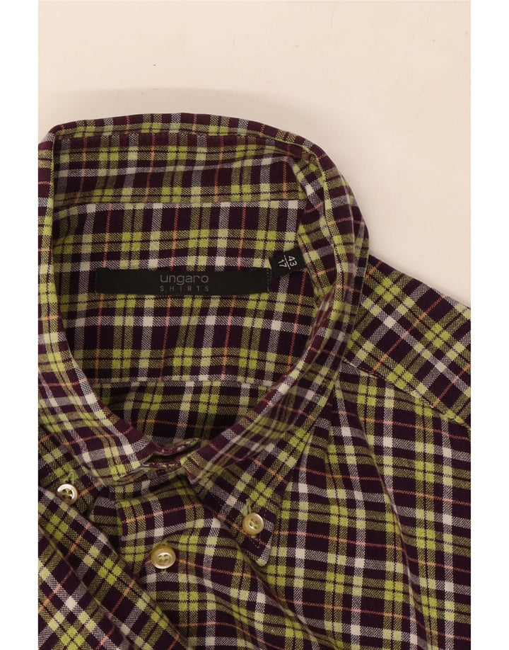 Cămașă pentru bărbați UNGARO Mărimea 43 17 XL Purple Check