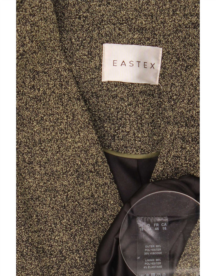 Jachetă Eastex pentru femei, UK 18 XL, poliester pătat verde