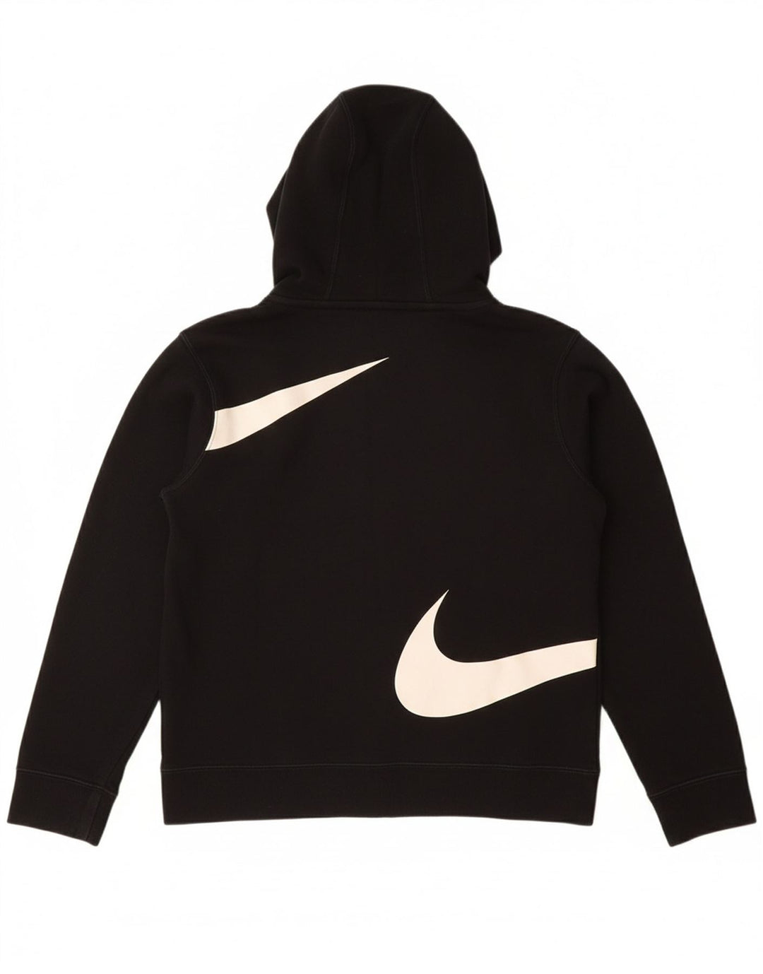 Pulover NIKE pentru băieți Swoosh Graphic, cu fermoar, 10-11 ani, mediu negru