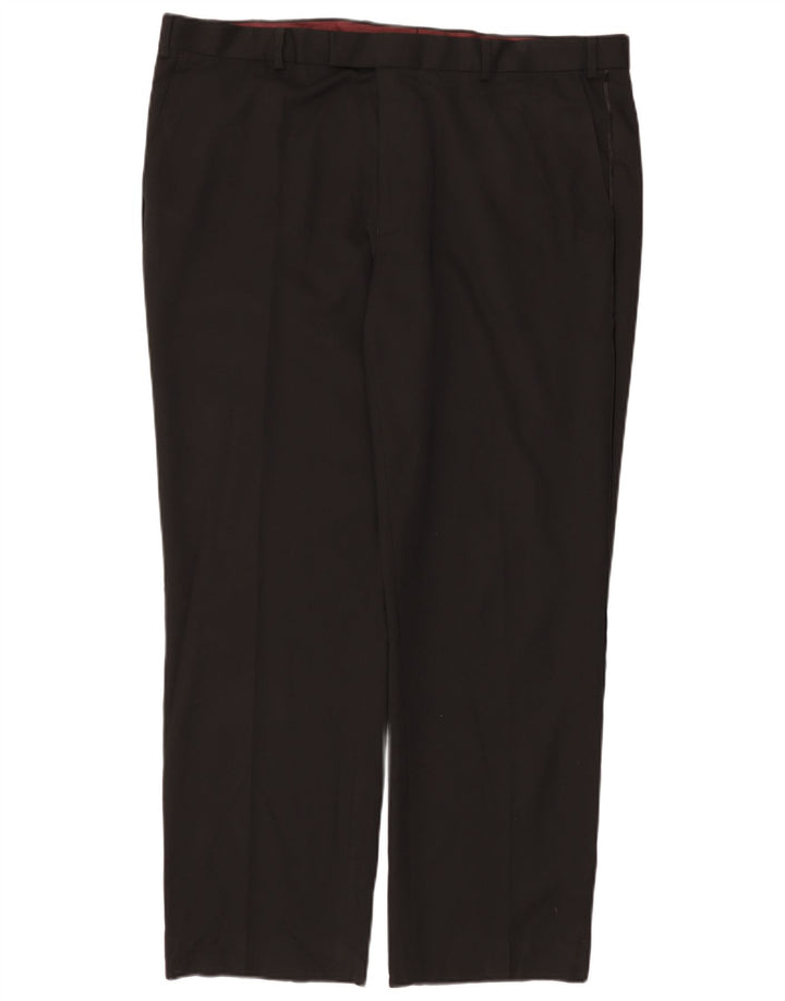 Pantaloni de costum obișnuiți drepti pentru femei Marks & Spencer L42 L31 negri