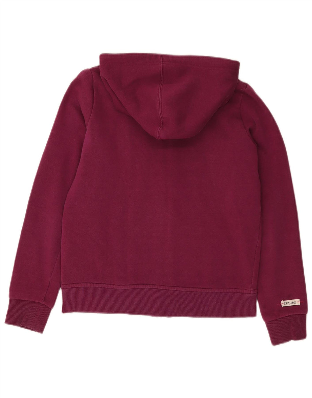 Pulover KAPPA pentru femei, cu fermoar, UK 6 XS, bumbac burgundy