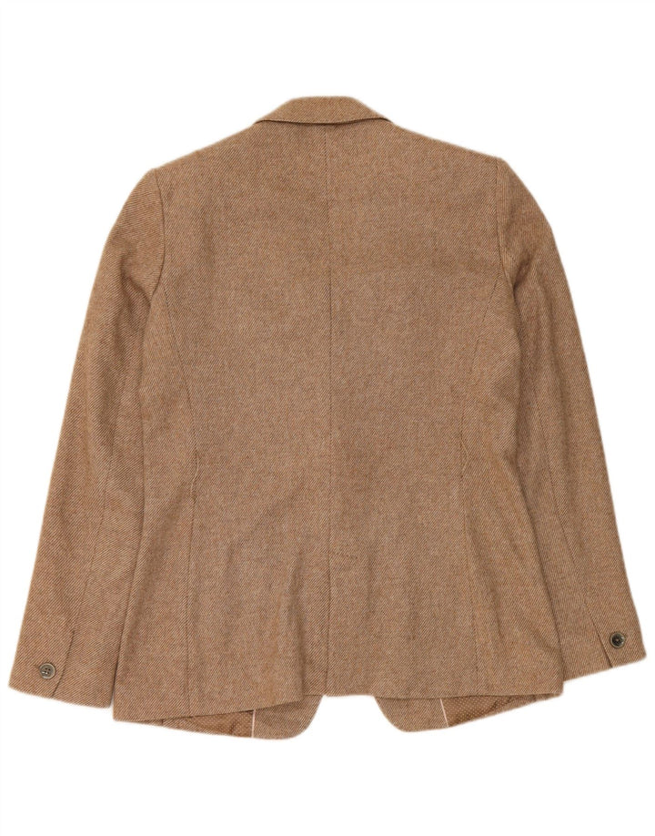 Massimo Dutti Jachetă Blazer Femei 1 Buton UK 12 Medium Bej