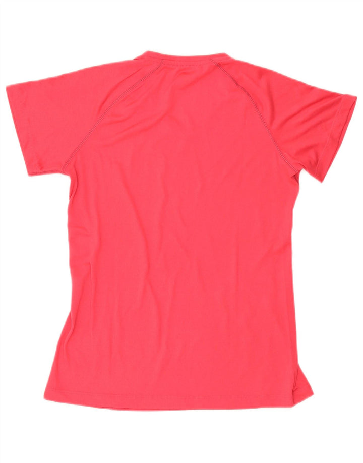 ADIDAS Climalite Tricou Top UK 14 Medium Red Poliester