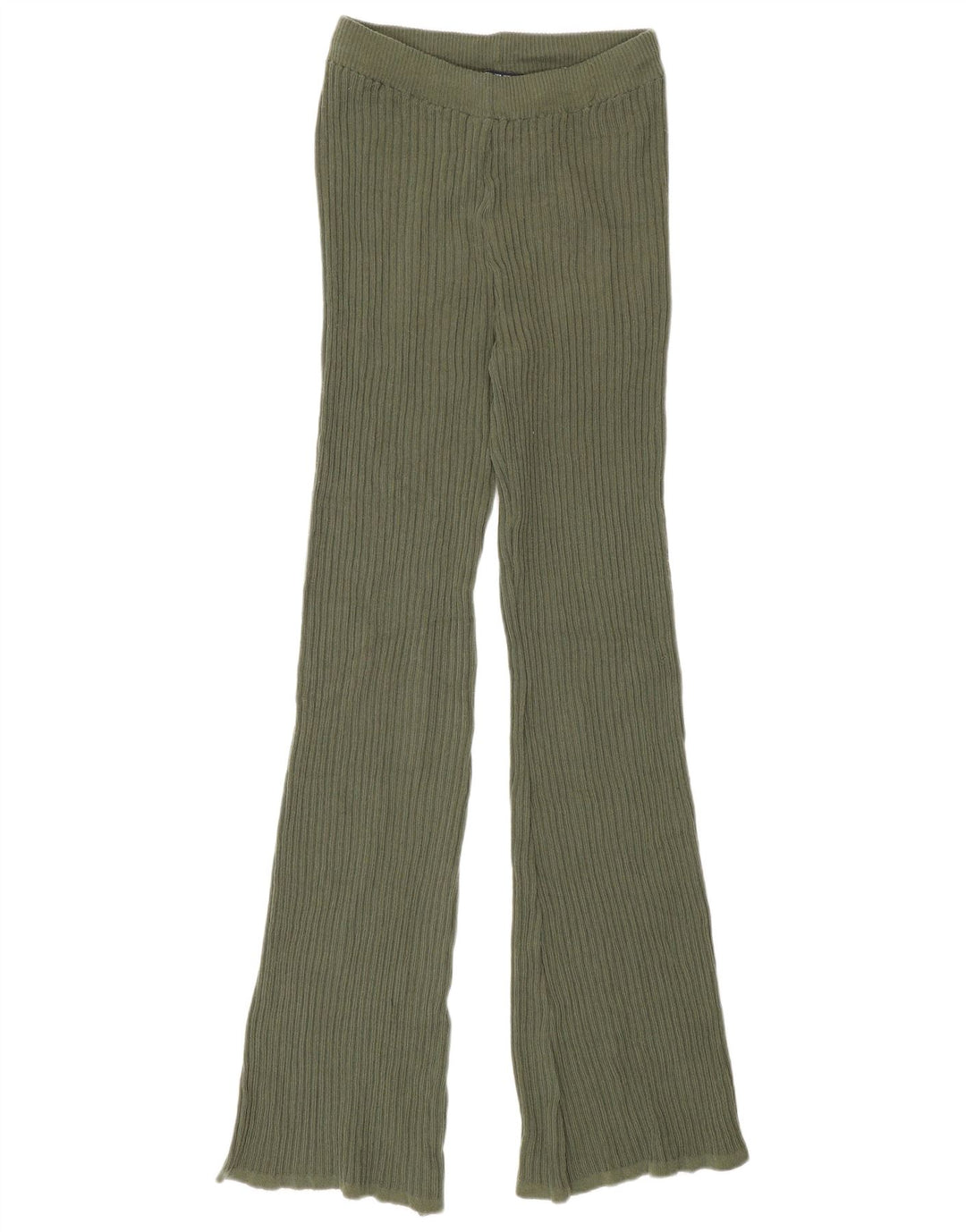 Leggings din tricot pentru femei Zara UK 12 Poliester verde mediu