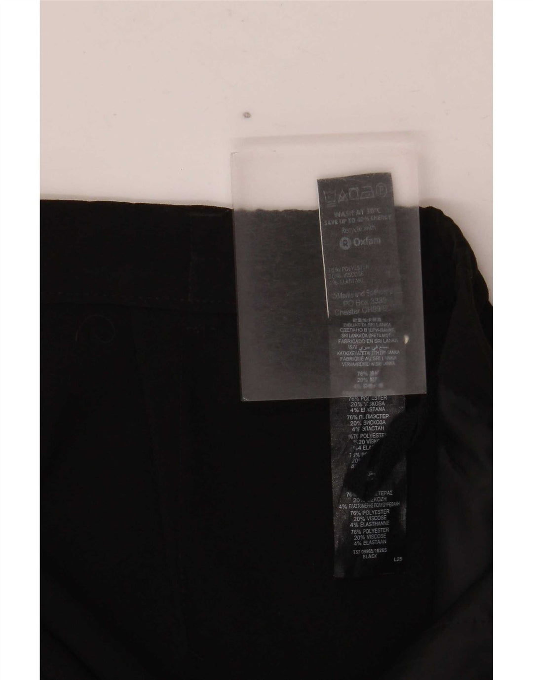 Pantaloni de costum drepți pentru femei Marks & Spencer UK 14 Medium L34 L30 Negru