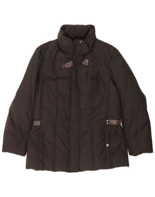 Jachetă căptușită pentru femei Geox UK 14 Medium Black Poliester