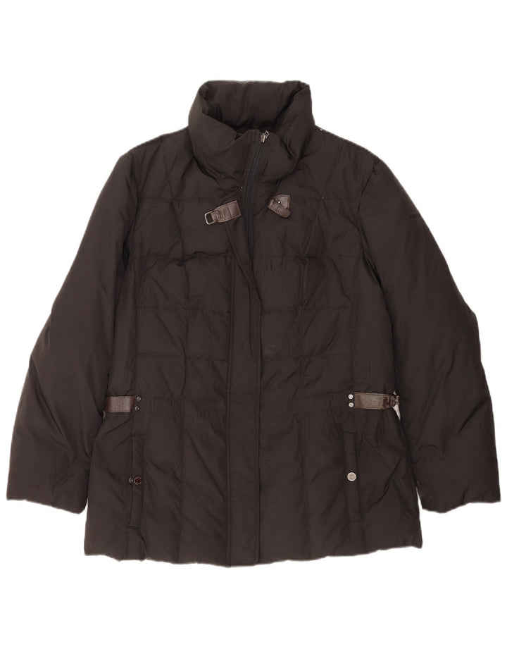 Jachetă căptușită pentru femei Geox UK 14 Medium Black Poliester