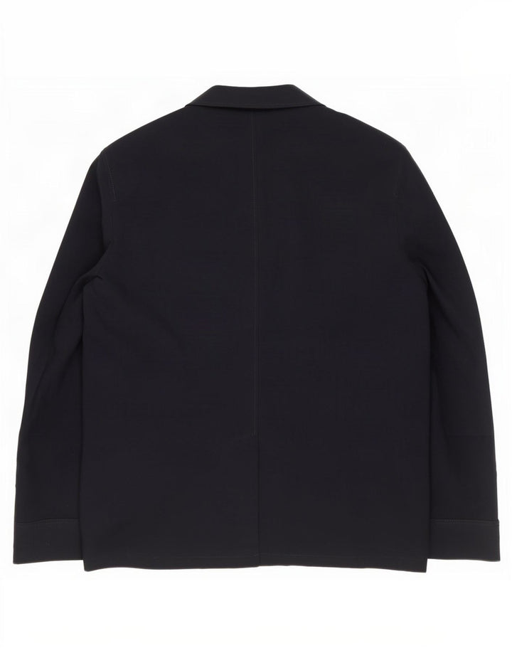 Blazer pentru bărbați Zara, cu 3 nasturi, UK 40, mare, bleumarin, poliester