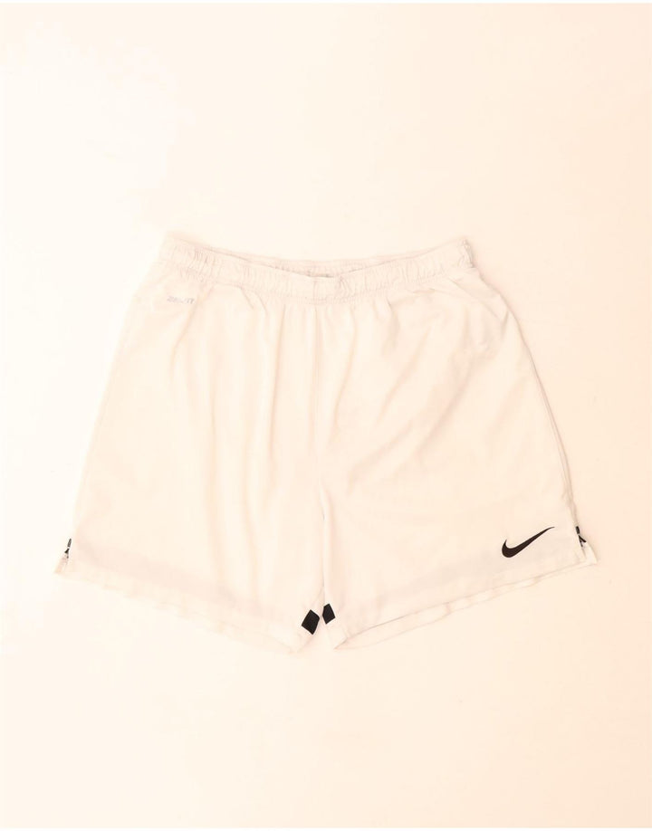 Pantaloni scurți sport Nike Dri Fit pentru bărbați, mari, alb, poliester