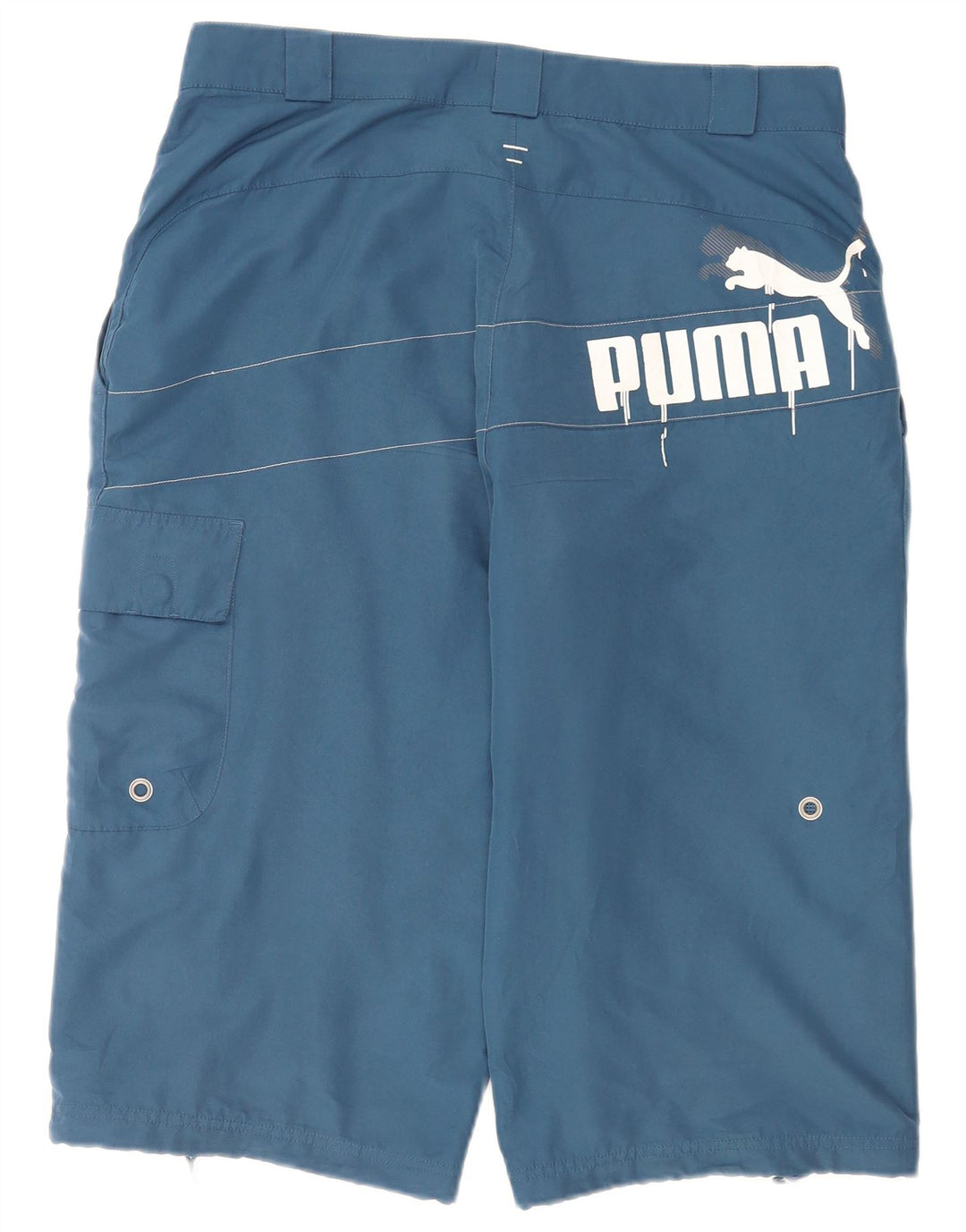 Pantaloni scurți Puma Graphic Cargo pentru bărbați, mediu W30, albastru