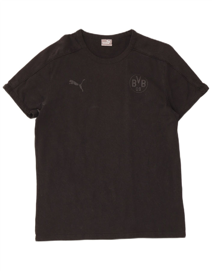 Tricou PUMA BVB Dortmund pentru bărbați Top mare din bumbac negru