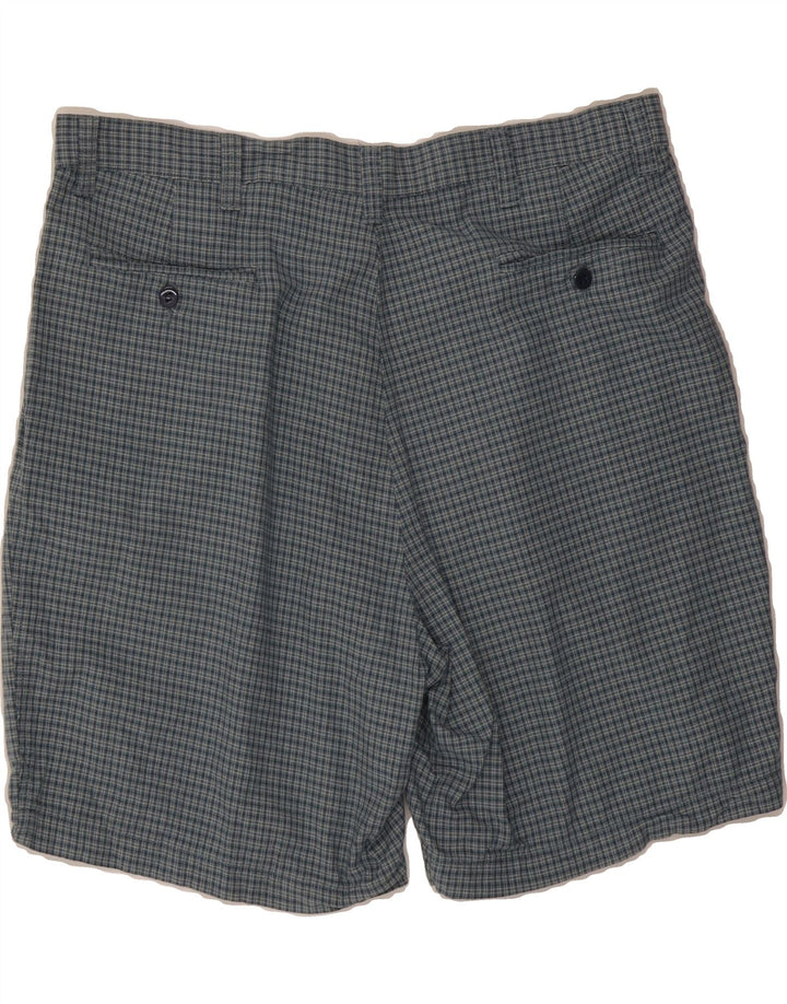 DOCKERS Mens Pegged Chino Shorts W40 XL Blue Check Cotton Vintage Dockers and Second-Hand Dockers from Messina Hembry 