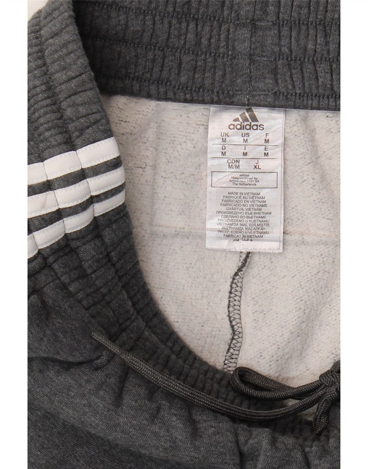 Pantaloni de trening ADIDAS pentru bărbați, bumbac gri mediu