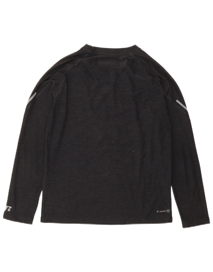 Russell Athletic pentru băieți Dri-Power Top cu mânecă lungă 10-11 ani mare, negru