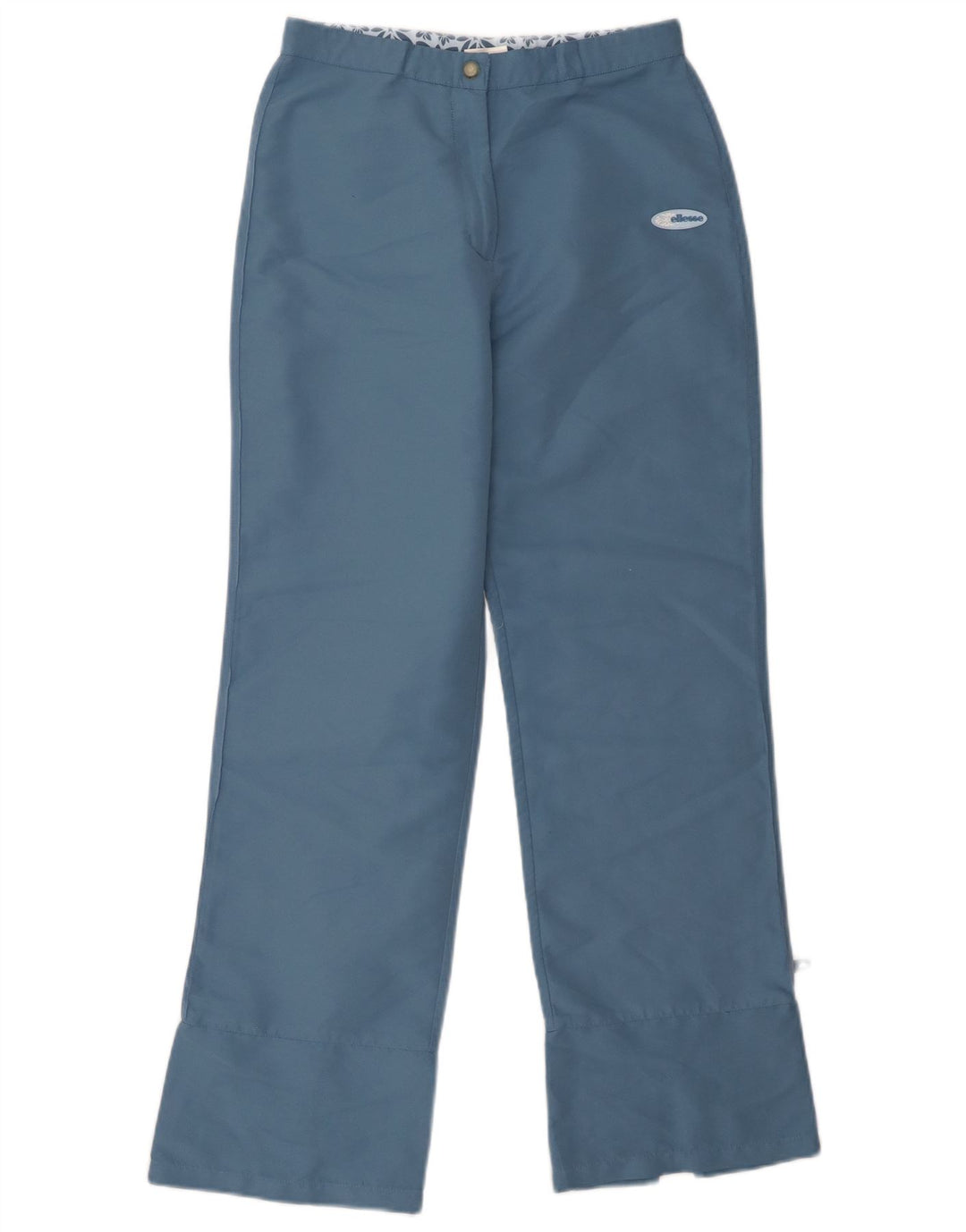 ELLESSE Girls Straight Trousers 12-13 Years Blue Polyester