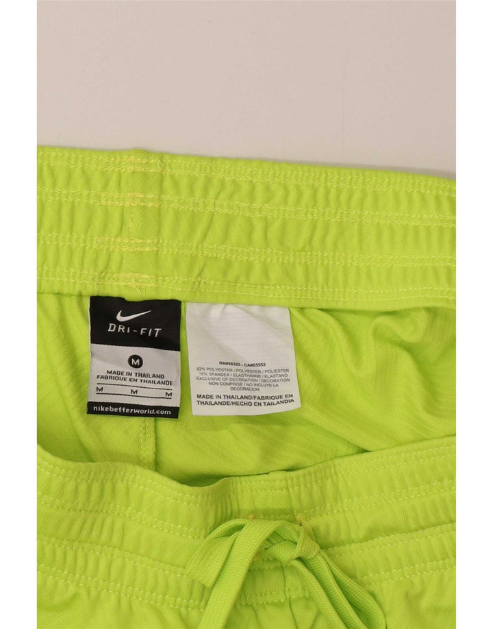Pantaloni scurți sport Nike Dri Fit pentru femei UK 14 Poliester verde mediu