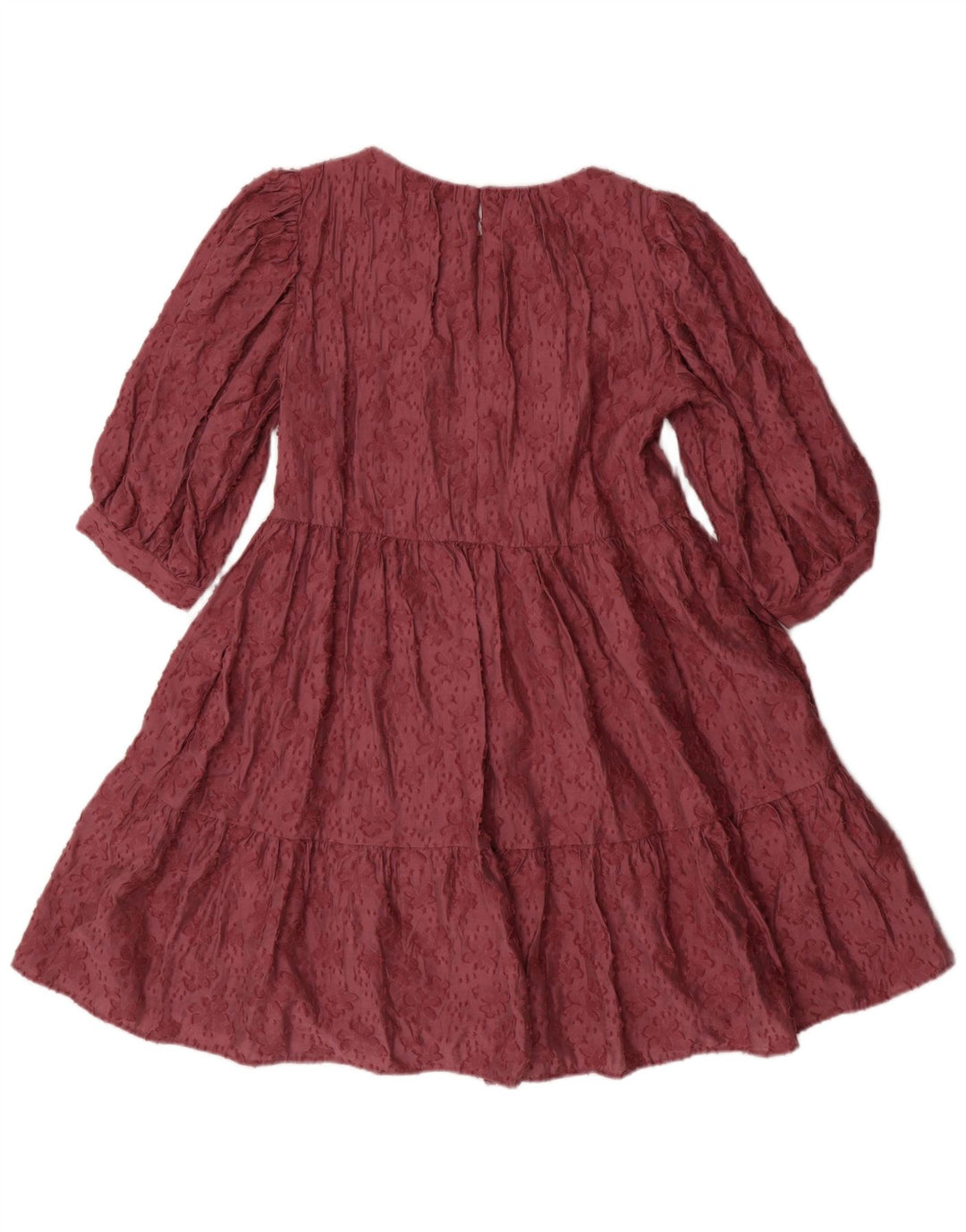 Rochie în formă de A cu mâneci 3/4 pentru femei Zara UK 6 XS roz, flori, viscoză, boemă