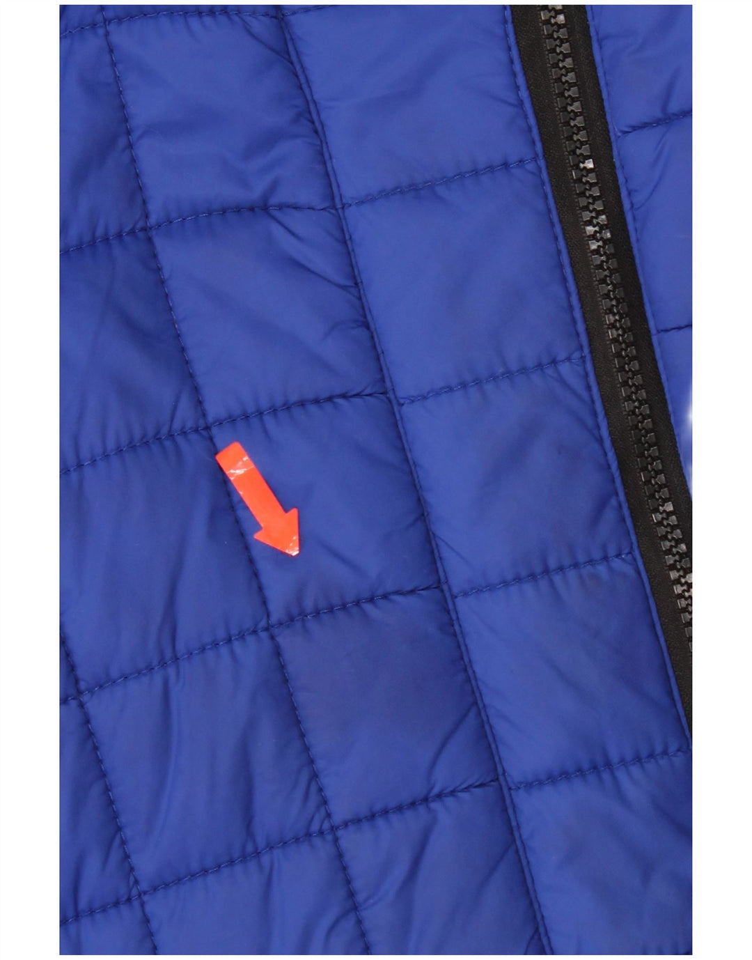 Jachetă căptușită cu glugă Superdry pentru femei UK 10 Small Blue Nylon