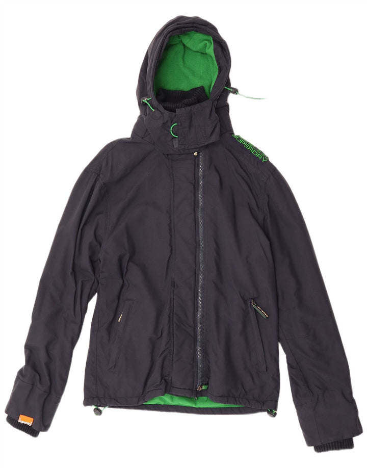 Jachetă Windbreaker Superdry pentru femei UK 14 Medium Bleumarin