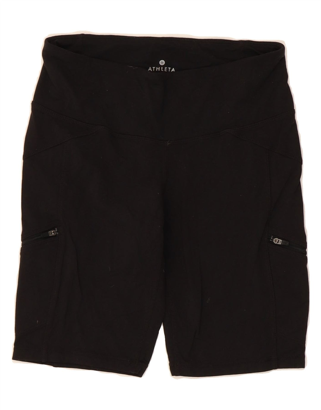 ATHLETA Womens Bermuda Sport Shorts UK 10 Small  Black Nylon Vintage Athleta and Second-Hand Athleta from Messina Hembry 