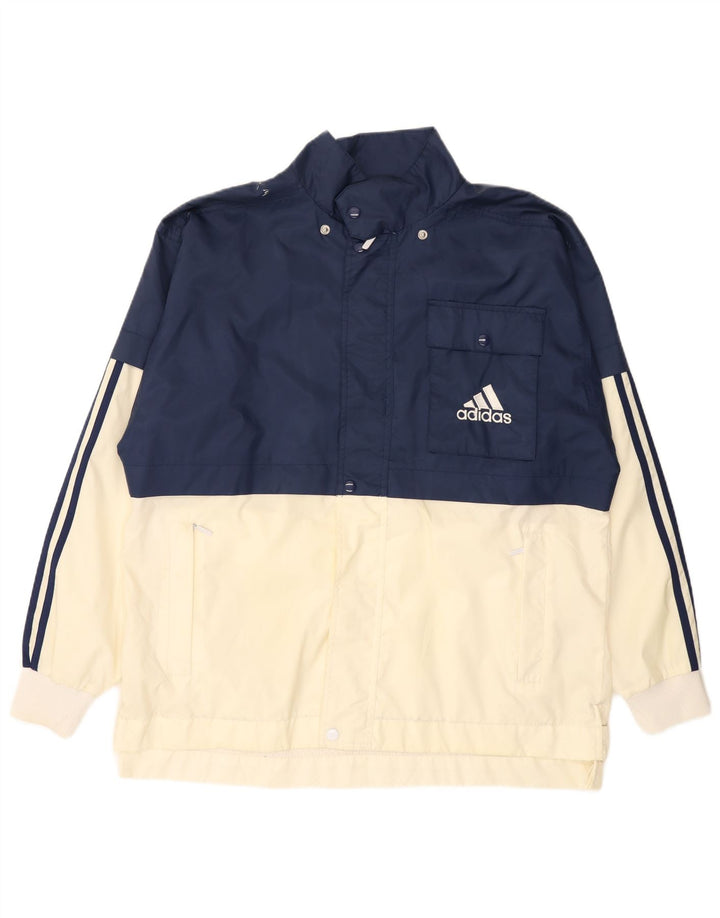 Jachetă de vânt pentru bărbați ADIDAS UK 40/42 Medium Bleumarin Colorblock