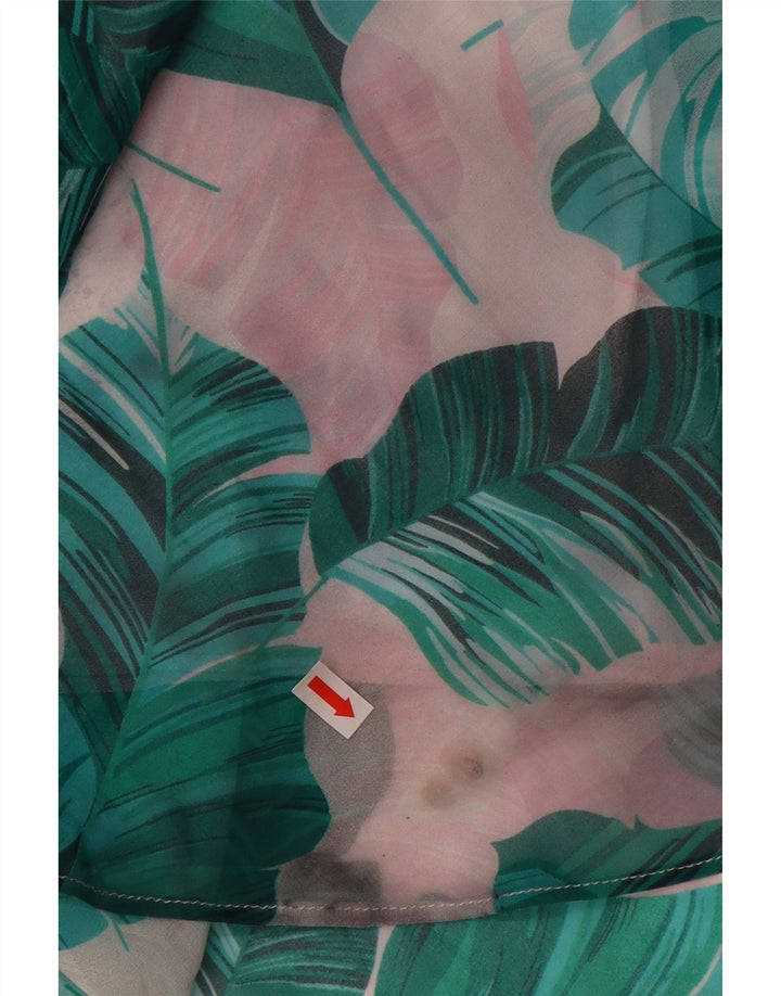 Fustă A-Line GUESS pentru femei UK 12 Medium W28 Blue Floral Poliester