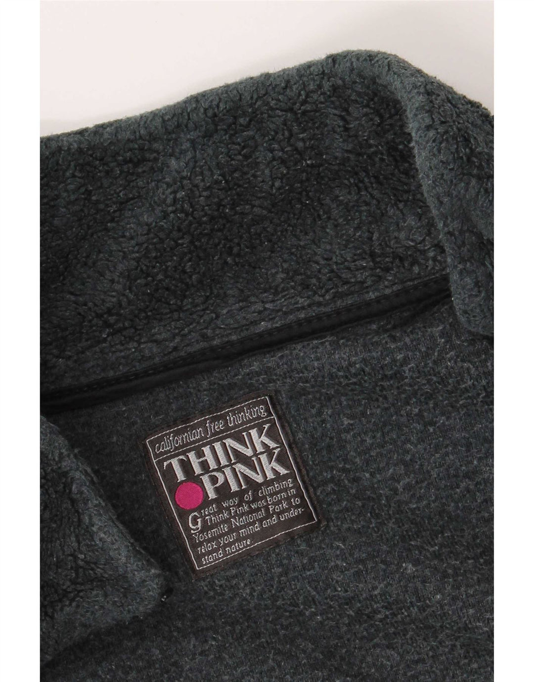 Jachetă polar pentru bărbați Think Pink UK 42 XL poliester geometric gri