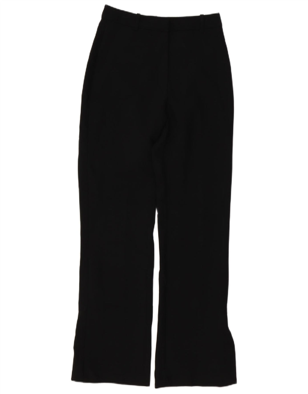 Pantaloni chino Bootcut pentru femei Zara Mici L26 L31 Poliester negru