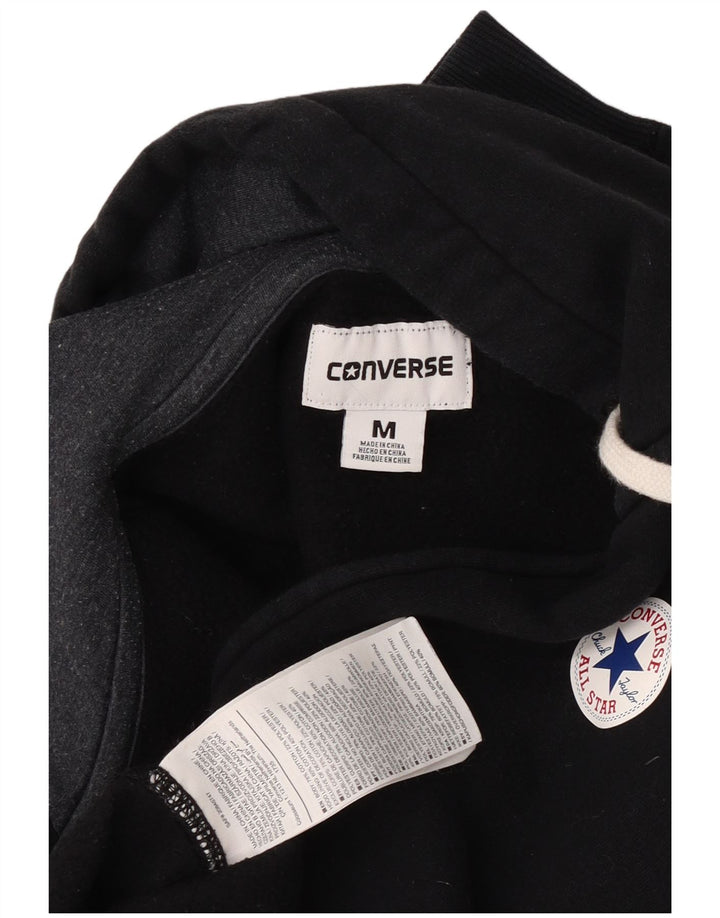 Pulover Converse pentru femei, cu fermoar, bumbac, negru, UK 14