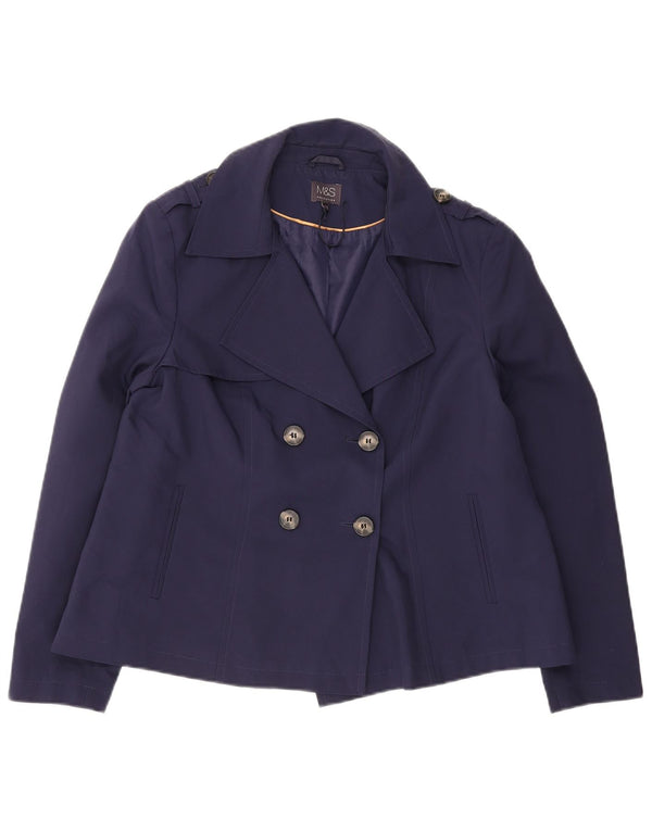 Palton pentru femei Marks & Spencer UK 16 mare, poliester bleumarin