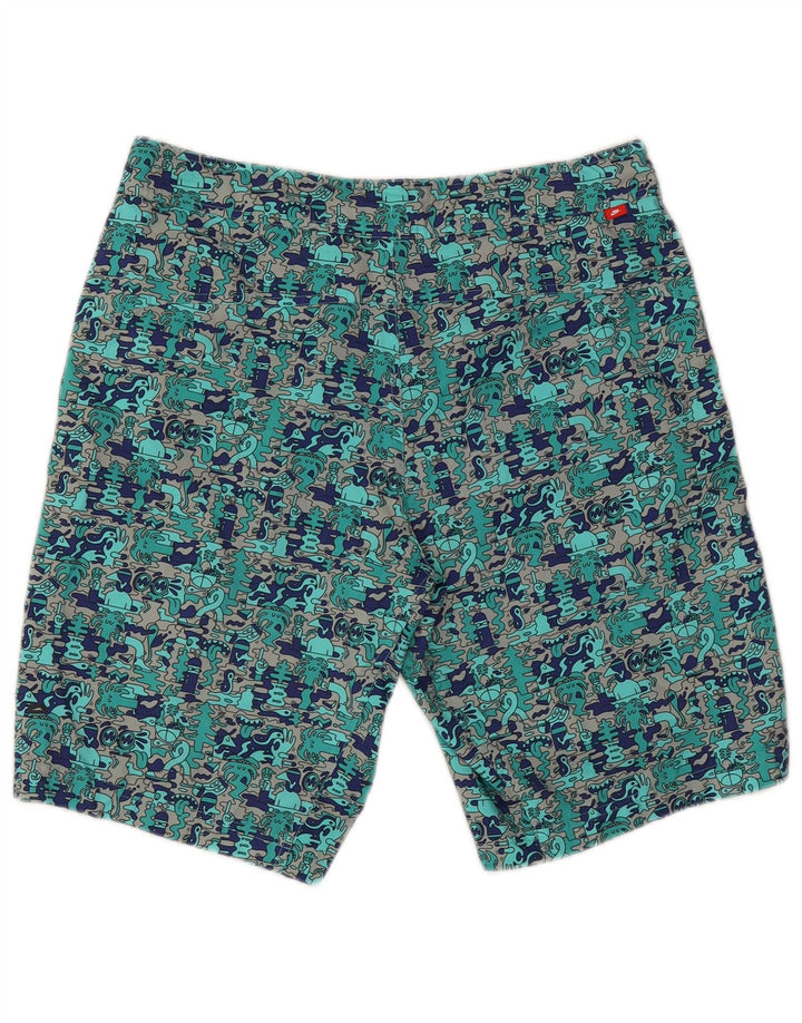 Pantaloni scurți pentru bărbați Nike Graphic Cargo W34, mare, turcoaz, poliester